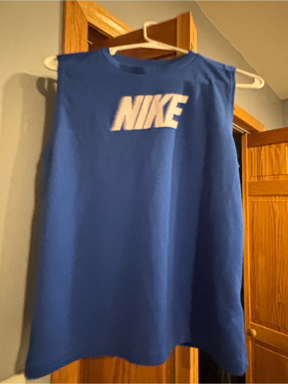 Nike Kids Royal Blue Tank with White Logo